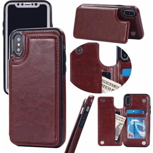 Adtismark Luxury Wallet Case For iPhone X Bracket Type Leather Card Holder Kickstand Flip Back Cover For iPhone X free shipping