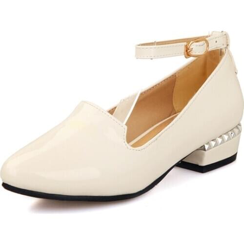 Big SizeFashion point buckle single shoes summer flat ladies women shoes woman