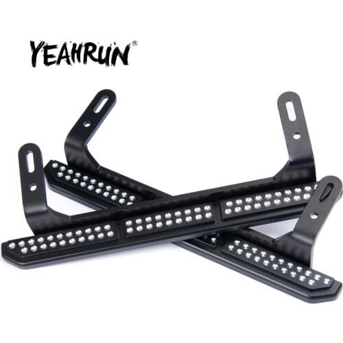 YEAHRUN 1Pair Alloy Metal Step Pedal Sides for Traxxas TRX-4 1/10 RC Crawler Upgrade Part