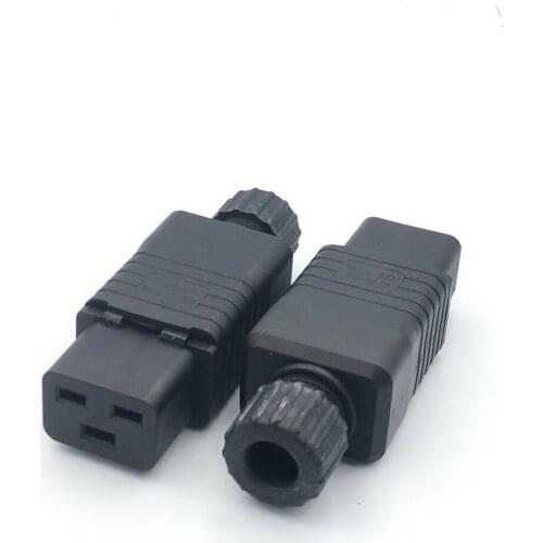 1PCS IEC 320 C19 Connector Computer AC Power Plug 15A 250V assembles POWER plug FOR Residential ADAPTER