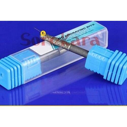 4*1.5mm 30 Degree CNC Router Electroplated Diamond Stone Carving Tool Stone Engraving Machine Cutter