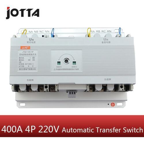 400A 4 poles 3 phase automatic transfer switch ats without controller