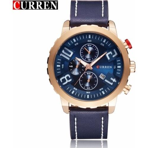 CURREN Sport Quartz Gold Watches Men Leather Watch Women Wristwatch Men Wristwatches relogio masculino montre homme