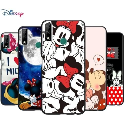 Black Soft LOVE Mickey And Minne For Huawei Y9S Y6S Y8S Y9A Y7A Y8P Y7P Y5P Y6P Y7 Y6 Pro Prime 2020 2019 Phone Case