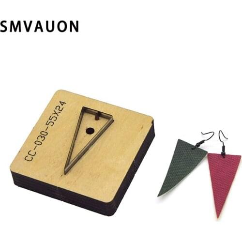 Wood Die Cut Diy Earring Triangle Pendant Japan Steel Cutting Mold Dies Blade Rule Punch Tool For Leather Fabric Paper Custom