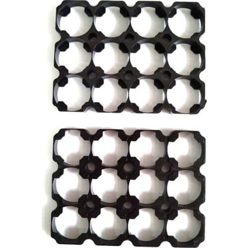 26650 3*4 Batteries Holder Bracket Cell Safety Anti Vibration Plastic Cylindrical Battery Brackets For 26650 Lithium Batteries