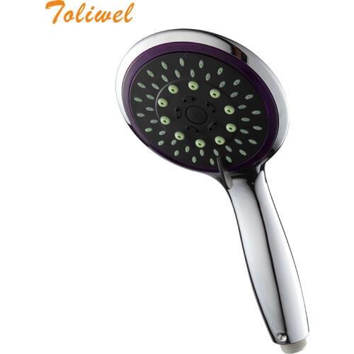 Air-Turbo Water Saving Bathroom Shower Mixer Handheld Shower Head With 5 Spray Pattern