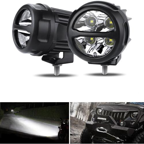 3 inch Work Light Spotlight Headlight Round Led Lamp Spot Flood Mixed Beam 4000LM 12V 24V For Car Motor Offroad SUV Vehicle