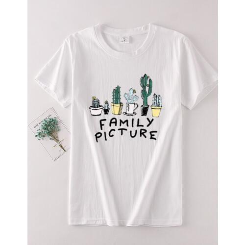 Summer Clothing Cotton Casual Tees Tops Female Fashion girl Print Harajuku Short Sleeve White T-shirts Women