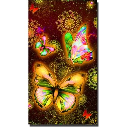 5d Butterflies photo Round Diamond Painting Abstract art, Full Drill Square Mosaic Home Decor Handmade Embroidery Animal Gift