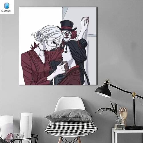 Oil painting by numbers Madam Red diy digital painting by Japan Style anime framed wall art modular painting home decor