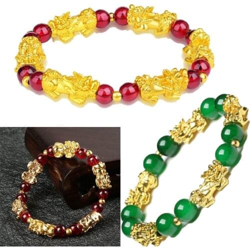 Pixiu Bracelet Chinese Good Lucky Charm Feng Shui Pi Yao Wealth Good Luck Bracelets Jewelry Lucky Bracelets Drop Shipping BEST