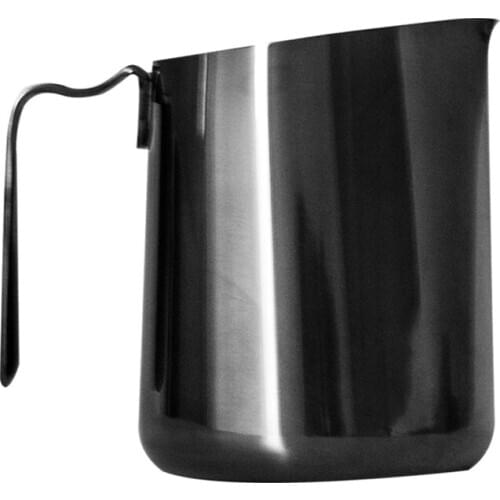 Kitchen Fellow Eddy Milk Frothing jug Steaming Pitcher, Barista Precision Latte Art, 304 Stainless Steel - 12oz / 18oz