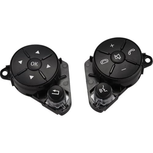 Left+Right Car Inner Part Steering Wheel Worn Button Cover Switch For Mercedes For Benz W204 W212 C200 E260 E320 Glk260