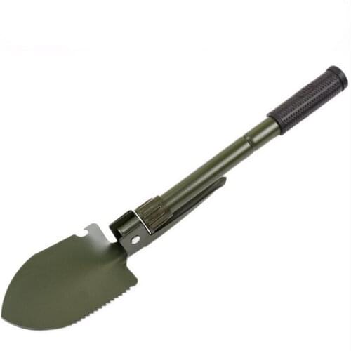 Mini Multifunctional with Compass Sappers Shovel Gardening Tool Portable Emergency Shovels Camping Army Military L359OLC