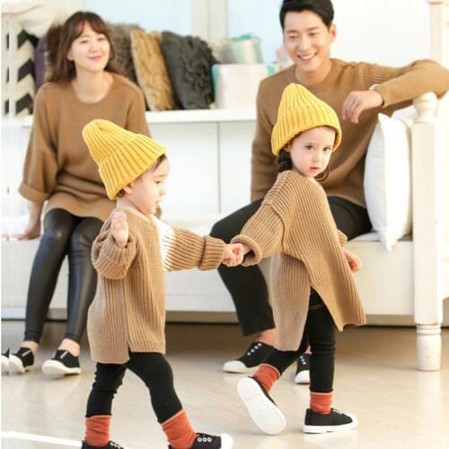 2018 new Family Matching Outfits Mother And Daughter Father son sweater Famliy Boys Tops Tees Children clothes sweater