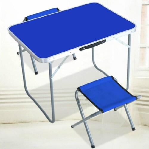NewOutdoor Folding Table Camping Table and Chair Set Portable Picnic Table Steel Pipe Aluminum Alloy Material Durable Desk