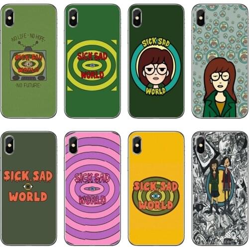 Sick Sad World Transparent Phone Case For iPhone 12 11 Pro Max Mini XS Max XR X 8 7 Plus 6 6S Plus 5 5S SE 2020