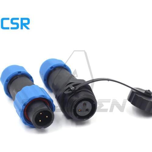 SD1310/P-SD1312/S, 3 pin Waterproof Connector Plug and Socket IP68. Aviation Cable Connector,Panel Mount Connector