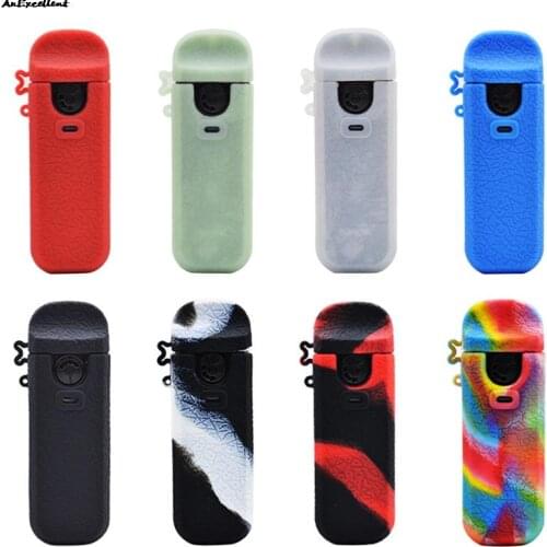 Silicone Protective Case For Smok Nord 4 Case Protective Sleeve Scratch Resistant Wrap Skin Decal With Anti-lost Lanyard