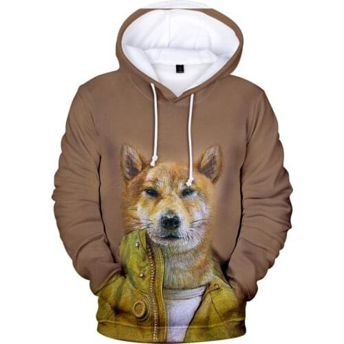 Hot Sale 3D Print Shiba Inu Hoodies Women Harajuku Sweatshirt Girls Long Sleeve Fashion Hoodie 3D Shiba Inu Hoodies Womens Tops