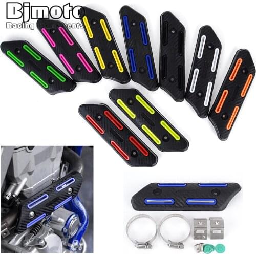 Motorcycle Exhaust Muffler Pipe Heat Shield Cover Guard Protector Universal for Honda Kawasaki Choppers Cruisers 195*55mm