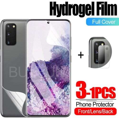1-3PCS For Glass Sumsung Galaxy S9 S9 Plus Hydrogel Film Sumsung S20 S20 Ultra S20 Plus Premium Camera Lens Protector Not Glass