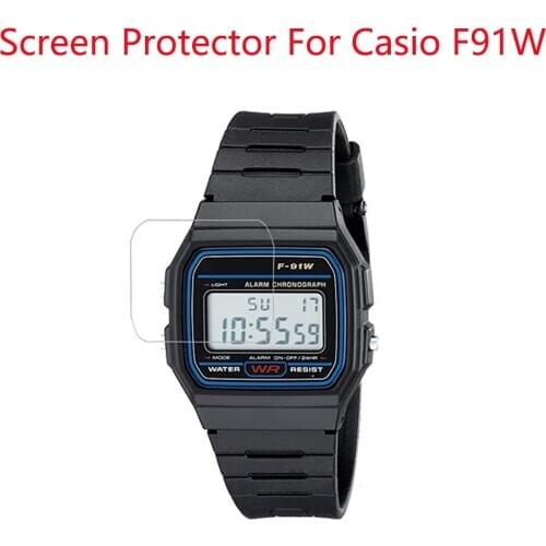 1Pcs Screen Protector Film For Casio F-91W F91W Smart Watch Film High Definition Anti-shock LCD Nano Explosion-proof Film Guard