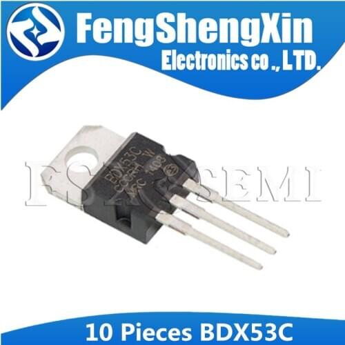10pcs/lot BDX53C TO-220 BDX53 Silicon NPN Power Transistors