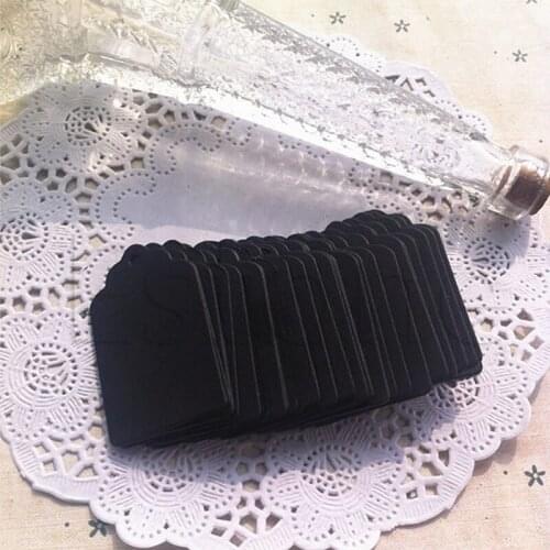 100pcs Brown Hand Draw Tags Blank Kraft Paper Marked Blank Card Labeled Card