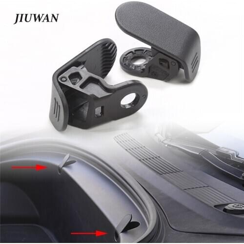 2 Pcs Car Front Trunk Hooks Clip Cargo Bag Hooks For Tesla Model 3 2017 2018 2019 Black ABS Car Interior Accessories