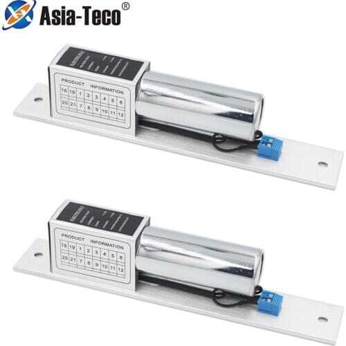 2pcs Stainless Steel DC 12V Fail Safe Simple Electric Bolt Mortise Door Lock Access Control Lock