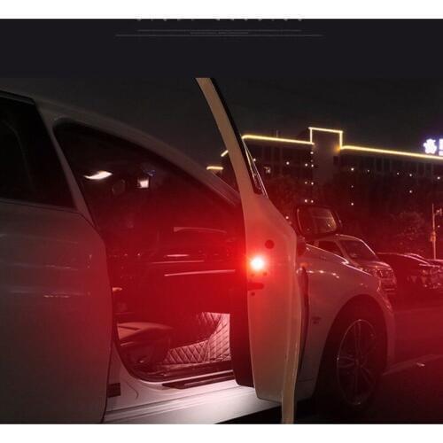2pcs * Self-adhesive Wireless Car LED Door Opened Warning LightsLED Flashing Anti-collision Door Safety Warning Light