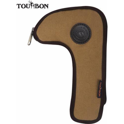 Tourbon Hunting Gun Accessories Tactical Canvas Rifle Bolt Holder Waist Belt Attachment Bolt Carrier Pouch