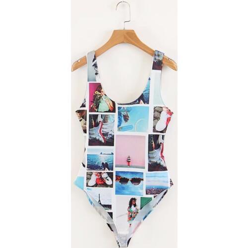 Open Back Striped Bodysuit Summer Multicolor Backless Scoop Neck Skinny Bodysuit Women Sexy Sleeveless Bodysuit