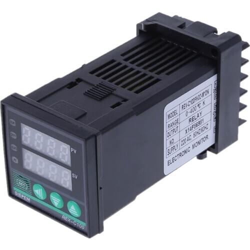 AC 220V PID Digital Temperature Controller 0 to 400°C K Type Relay Output