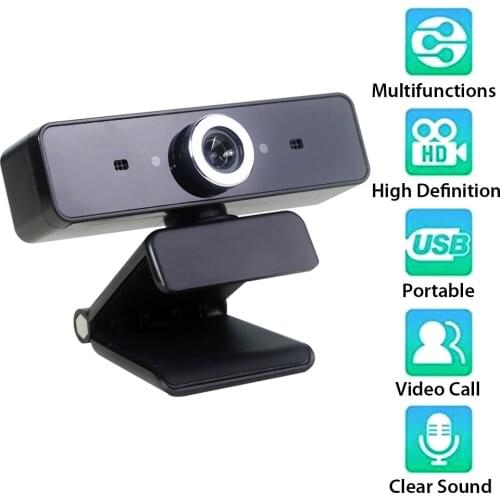 GL68 HD Webcam Video Chat Recording Usb Camera Web Camera with HD Mic for Computer Online Studying Videoconferencing Webcam