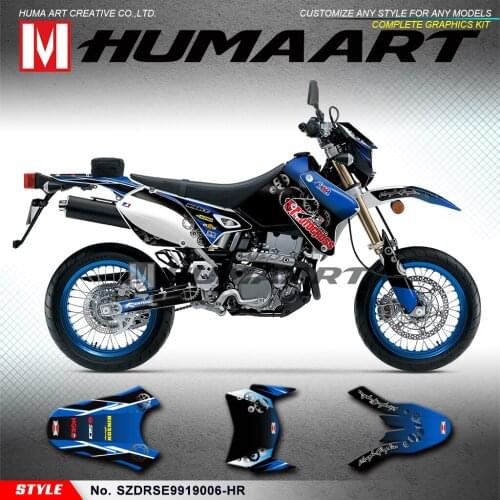 HUMAART MX Stickers Dirt Bike Vinyl Decals for DRZ400SM DRZ 400 Enduro 1999 to 2019 KLX 400R 2002 2003 2004