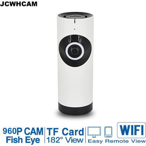 JCWHCAM 720P 960P Home Security WiFi IP CCTV Camera Indoor IR Night Vision Monitor Fish Eye Cam 960P Smartphone Remote Control