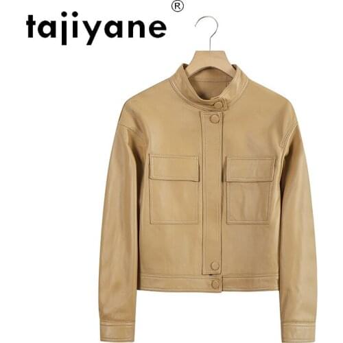 Real Jacket Leather Women Korean Autumn Clothes for Womens Genuine Sheepskin Jackets Woman Cloth Femme Veste TN2041