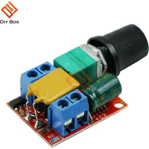 Mini 5A PWM Max 90W DC Motor Speed Controller Module DC 3V-35V Motor Speed Control Switch LED Dimmer Module