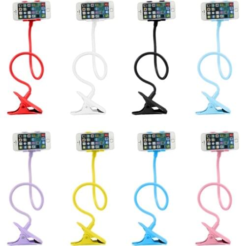 Selfie Monopod Tripod Cradle Stand Clip Flexible Mobile Cell Phone Camera Holder Lazy Bed Desktop Bracket Mount Long Arm Stand