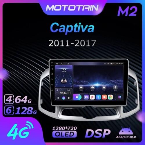 Mototain Android 10.0 6G+128G Car Radio Stereo for Chevrolet Captiva 2011 - 2017 Auto Audio GPS 4G LTE System head unit 1280*720