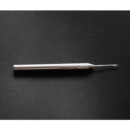 Aluminium Feather Hair Extension Kit Pulling Puller Pull Needle Threader DIY Tool