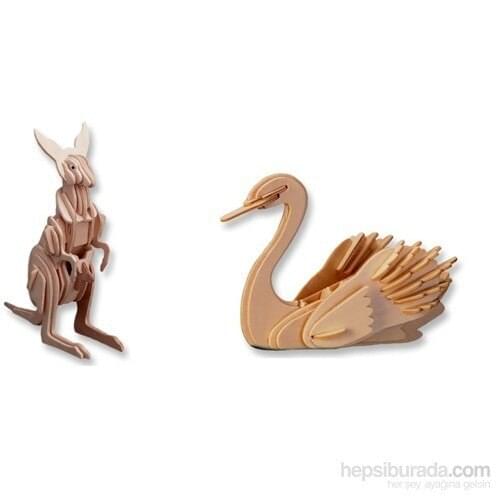 Learning Toys 2'li 3D Wood Model Package