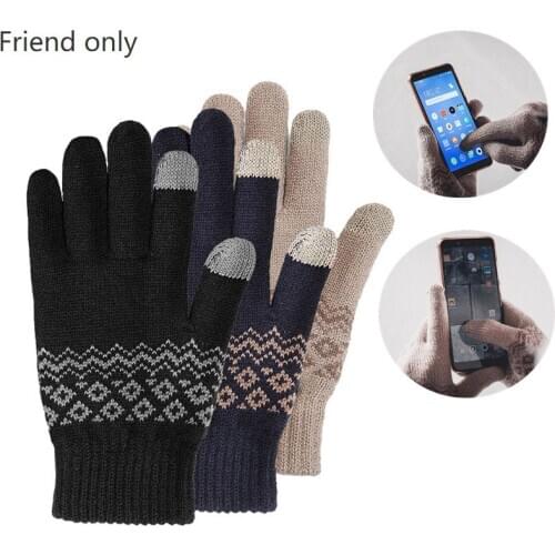 Original Youpin FO Finger Touch Screen Gloves for Women Men Winter Warm Velvet Gloves For Phone Tablet Birthday Christmas Gift