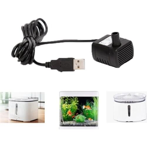 Submersible Pump Ultra Quiet USB Mini Submersible Pump 0.4-1.5m High Lift for Fountains Hydroponics Ponds Aquariums DropShipping
