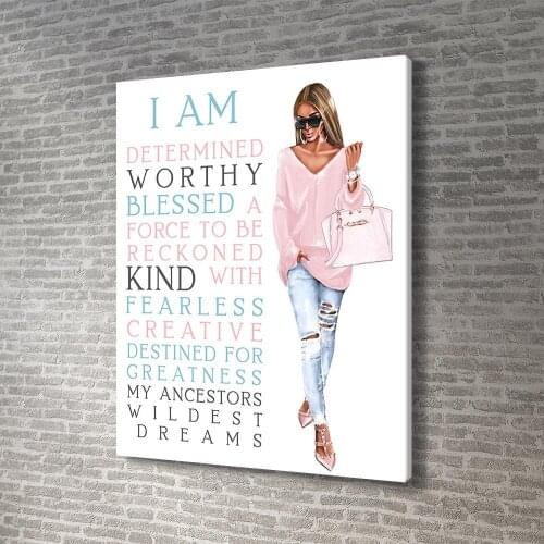 Positive Inspirational Quotes Wall Art Print Canvas Painting Posters and Prints Wall Pictures Framed Room Decor