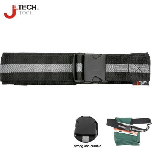 Jetech 2 1/4" wide nylon adjustable padded electrician waist tool belt carpenter workout work belt black for tool pouch
