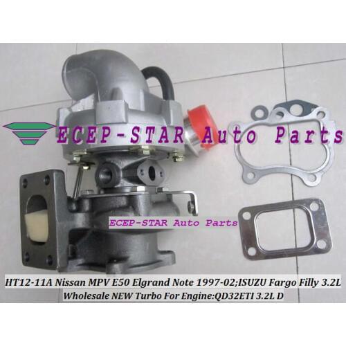 HT12-11A HT12-11B 047-274 14411-1W400 14411-1W401 Turbo For NISSAN MPV E50 Elgrand Note 97-02 For ISUZU Fargo Filly QD32ETI 3.2L